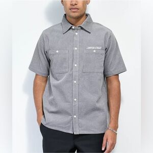 Santa Cruz Short Sleeved Corduroy Button Down
